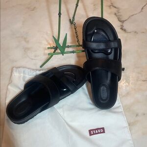STAUD Black Women's Sandals